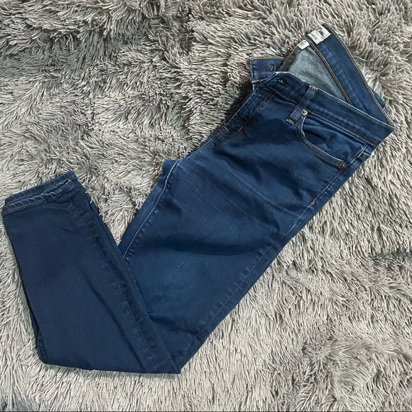 J Crew Toothpick High Rise Skinny Blue Jeans - Picture 3 of 4